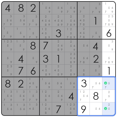 x wing sudoku